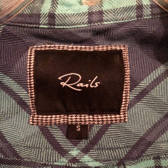 Rails Blue Flannel Shirt - Picture 4 of 4